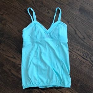 Lululemon light teal tank top, Size 8.